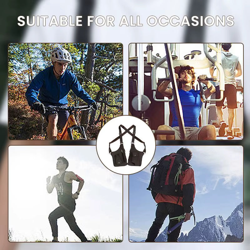 Ultimate Waterproof Multi-Pocket Tactical Fishing Bag for Men - Ergonomic Anti-Theft Crossbody with Double Shoulder Straps